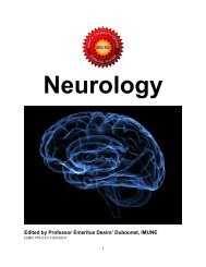 Neurology Edited by Professor Emeritus Desire' Dubounet, IMUNE