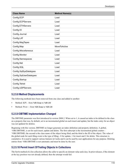 Caché Upgrade Checklists - InterSystems Documentation