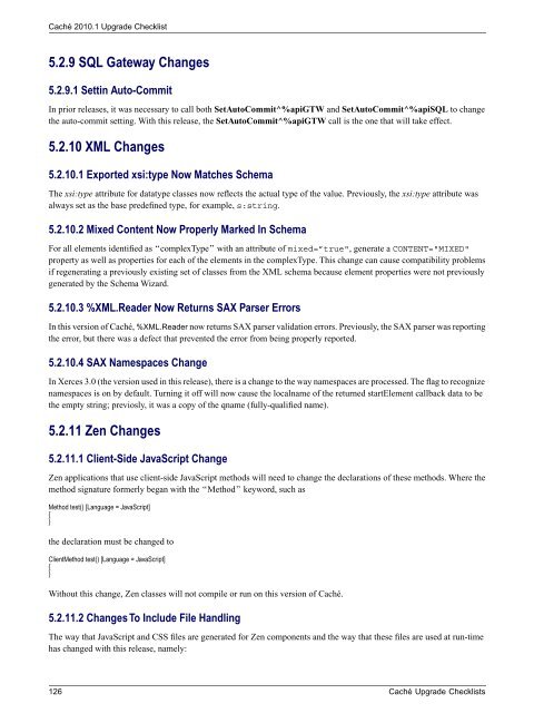 Caché Upgrade Checklists - InterSystems Documentation