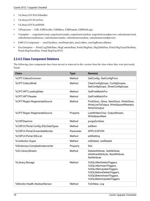 Caché Upgrade Checklists - InterSystems Documentation