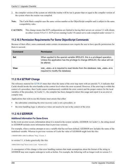 Caché Upgrade Checklists - InterSystems Documentation