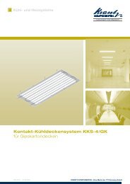 Kontakt-Kühldeckensystem KKS-4/GK - Krantz Komponenten