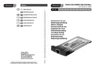 CARDBUS FAST-ETHERNET CARD 10/100 Mbit/s Instructions for ...