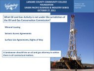 Wyoming Oil and Gas Conservation Commission - Laramie County ...
