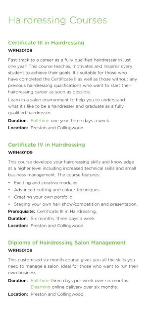 Hair and Beauty Courses - NMIT
