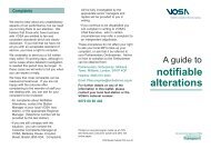 A guide to notifiable alterations