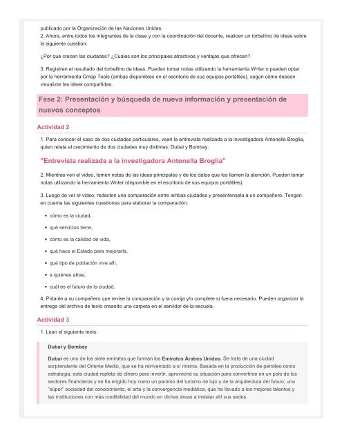 El crecimiento de las ciudades. Dos casos bien ... - TramixSakai ULP