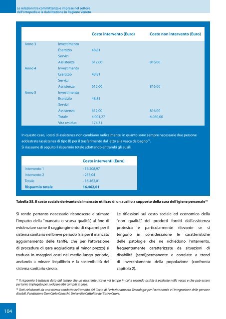 CERGAS.pdf - Osservatorio Biomedicale Veneto