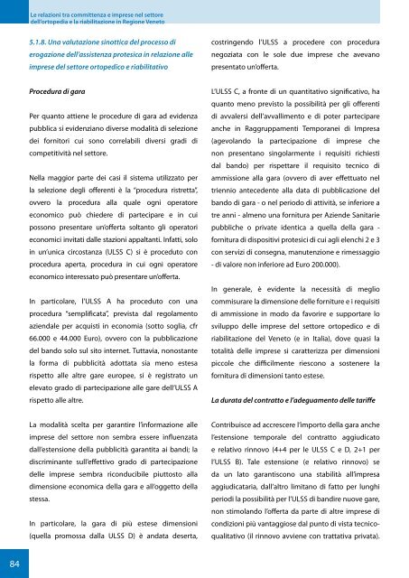 CERGAS.pdf - Osservatorio Biomedicale Veneto