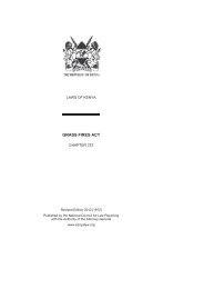 Grass Fires Act (Cap 327) - Kenya Law Reports