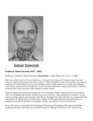 Prof. A. Sawczuk - Shell Buckling