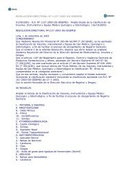 RD NÂº 1137-2003-DG-DIGEMID.- AmplÃ­a listado de la ClasificaciÃ³n