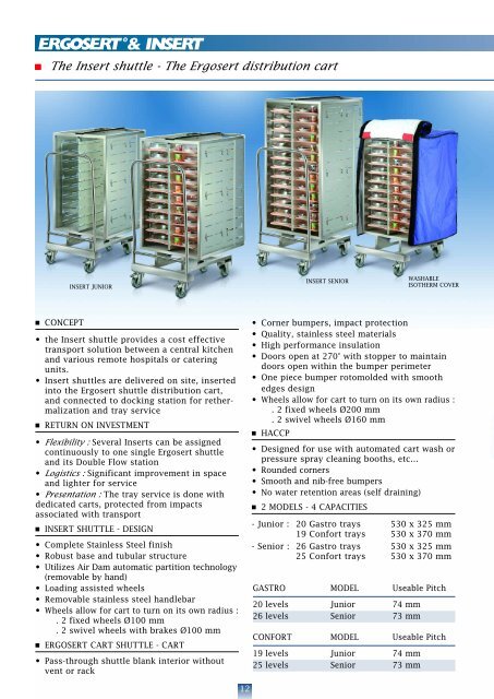 solutions for holding and rethermalization of meals without on-board ...