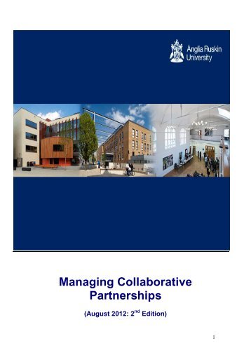 Guide to Managing Collaborative Partnerships - Anglia Ruskin ...