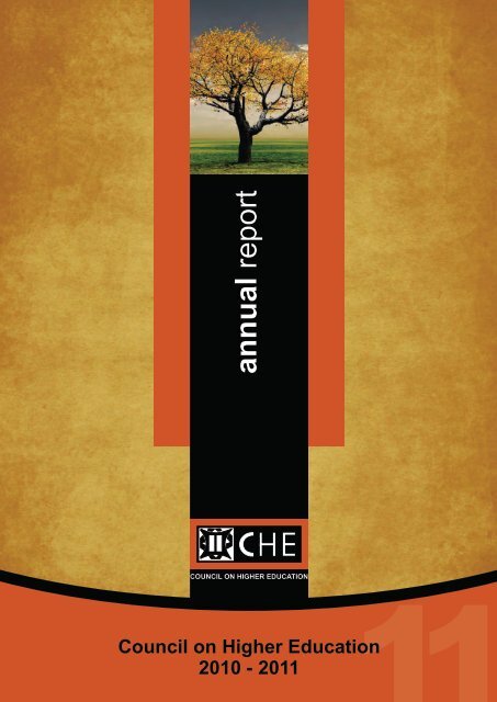 annual report COUNCIL ON HIGHER - CHE