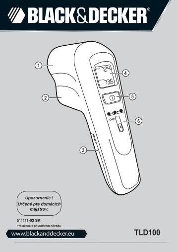 Instruction Manual (SlovenskÃ½ch) - Black & Decker