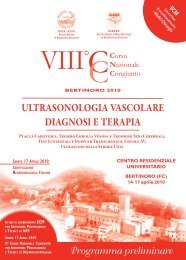 Ultrasonologia Vascolare Diagnosi e Terapia - Anmco