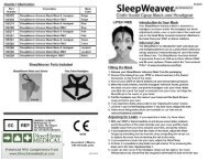 SleepWeaver Advance Instructions (PDF) - Direct Home Medical