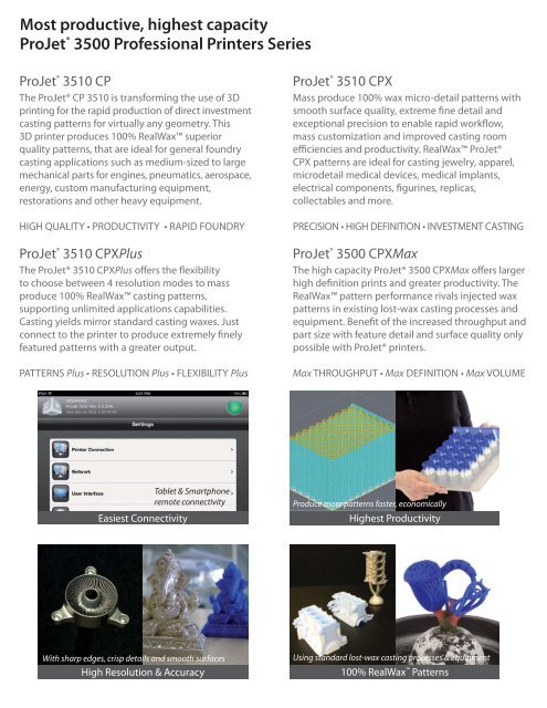 ProJet CP/CPX 3500 Brochure - Engineering & Manufacturing ...