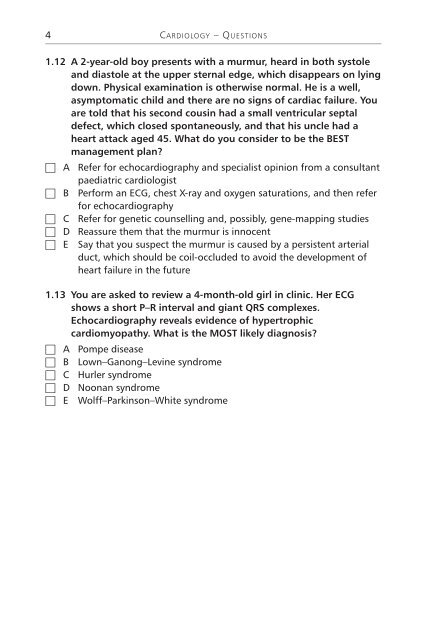 MRCPCH 1: Essential Questions in Paediatrics - PasTest