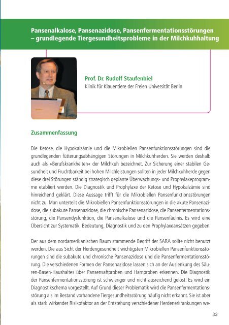 Pansenalkalose, Pansenazidose ... - Dr. Pieper