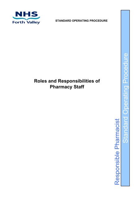 Standard Operating Procedure - Community Pharmacy