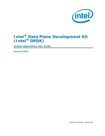 IntelÂ® DPDK Sample Applications User Guide