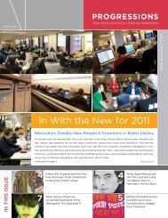 In With the New for 2011 - New York University Libraries