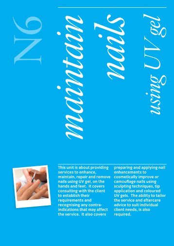 Unit N6 Enhance and maintain nails using UV gel - City & Guilds