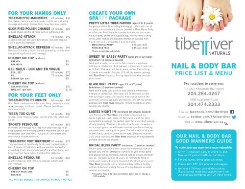 Pedicure prices 2024
