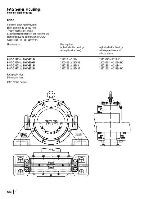 FAG Series Housings