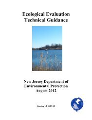 Ecological Evaluation Technical Guidance - State of New Jersey