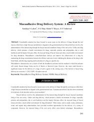 Mucoadhesive Drug Delivery System - Indo Global Journal of ...