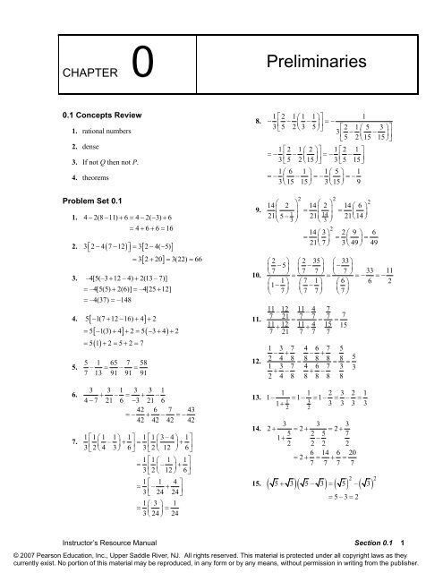 Calculus 9e Purcell-Varberg-Rigdon (Solution).