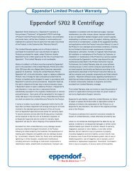 6-Place Eppendorf 022637207 Fixed-Angle Rotor F-34-6-38 with Lid for Centrifuge Model 5804//R or 5810//R 85 mL Tube Capacity
