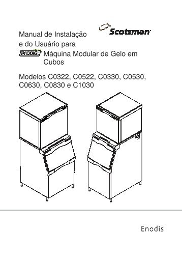 Scotsman - Máquina de gelo C0322, C0630, C1030 - ColdMix