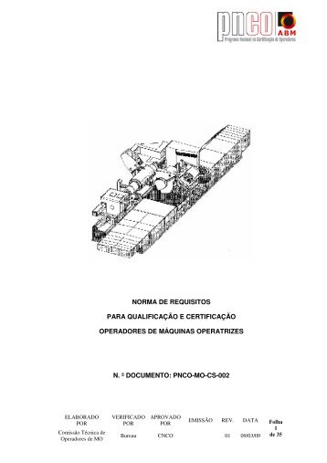 Operador de Máquinas Operatrizes - ABM