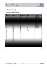 Modul 114 Zahlensysteme 1 Zahlensysteme