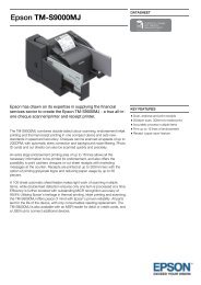 Epson TM-S9000MJ Datasheet - The Barcode Warehouse