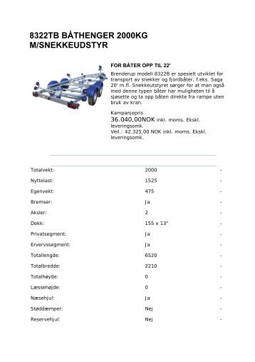 8114 BTHENGER 14 600KG - Alltech AS