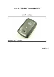 iBT-GPS Bluetooth GPS Data Logger User's Manual - GPSDGPS