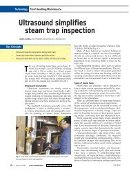 Ultrasound simplifies steam trap inspection - UE Systems
