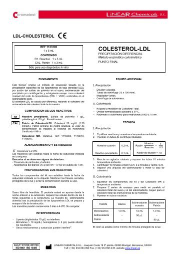 COLESTEROL-LDL - Linear