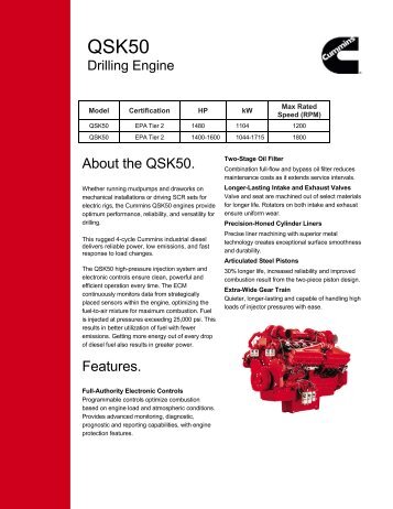 QSK50 Engine Brochure - Cummins Engines
