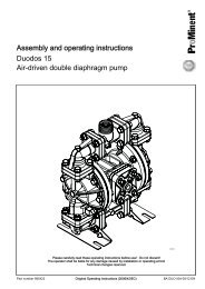 Assembly and operating instructions - Duodos 15 Air-driven