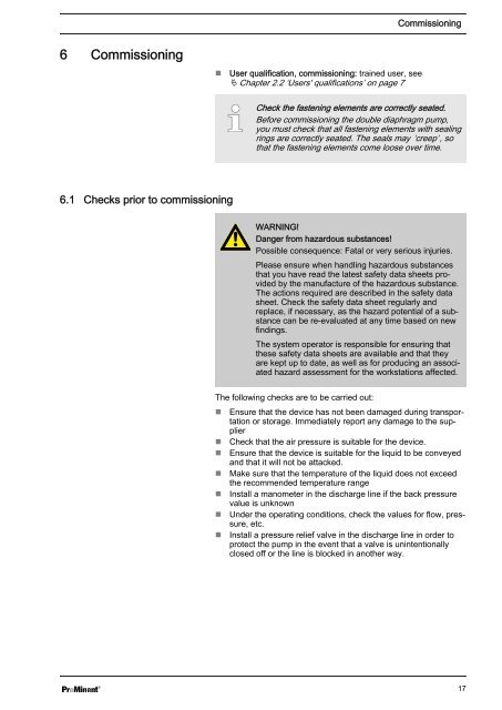 Assembly and operating instructions - Duodos 15 Air-driven