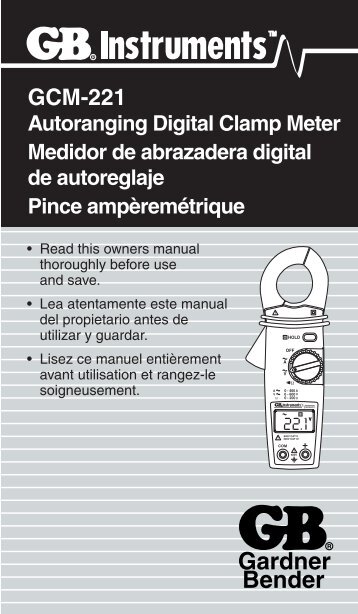 Analog Multitester - Gardner Bender