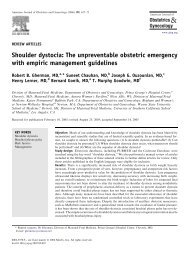 Shoulder dystocia: The unpreventable obstetric emergency with ...