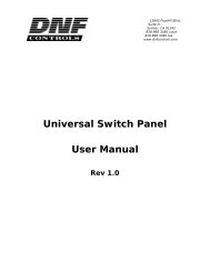 Universal Switch Panel User Manual - DNF Controls