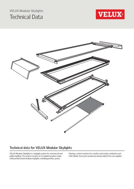 Technical Data - VELUX modulaire lichtstraten